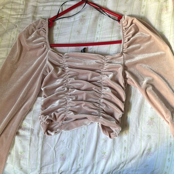 Cute top en velour - Picture 1 of 3